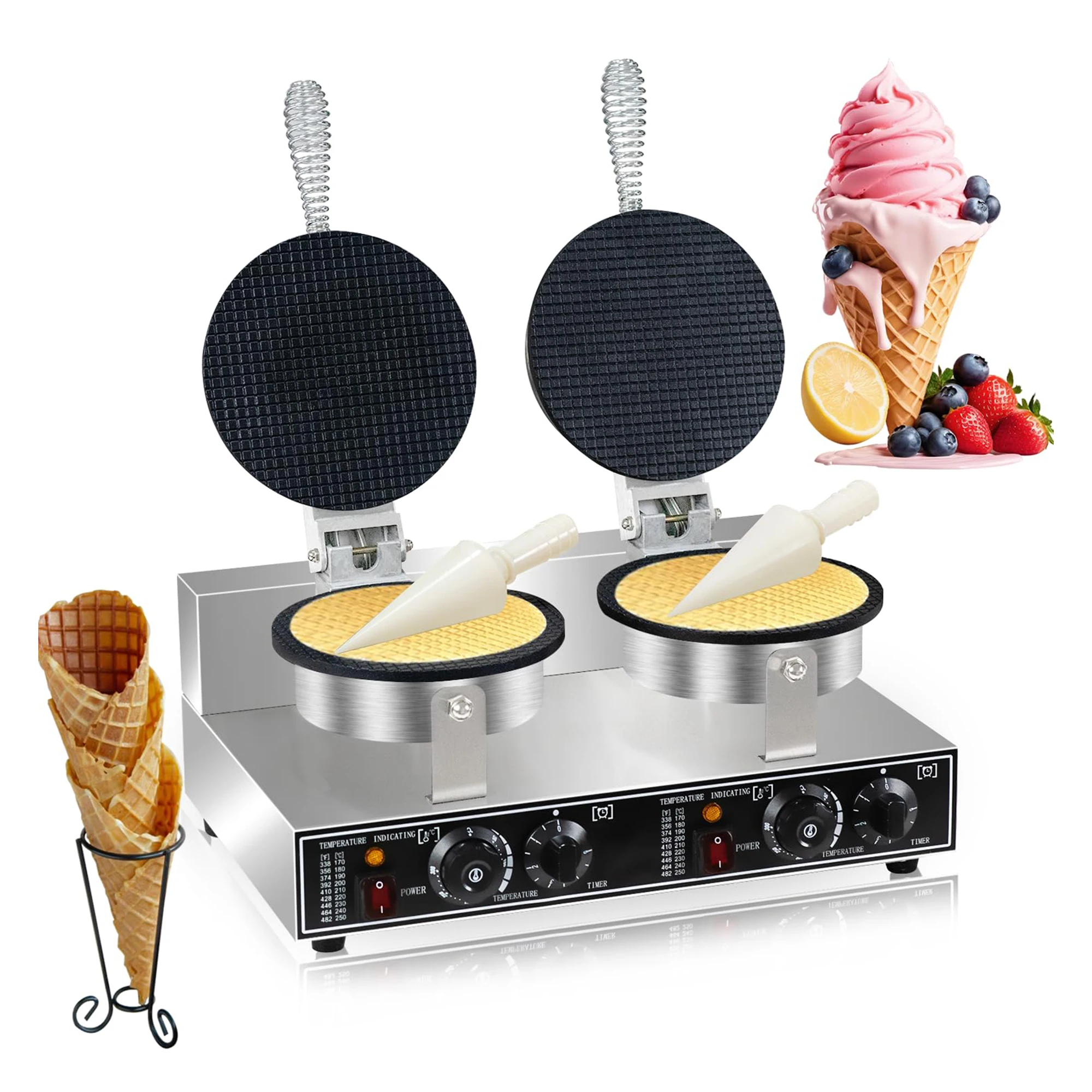 Máquina de aperitivos eléctric - Waffle Cone Maker reseña y precio