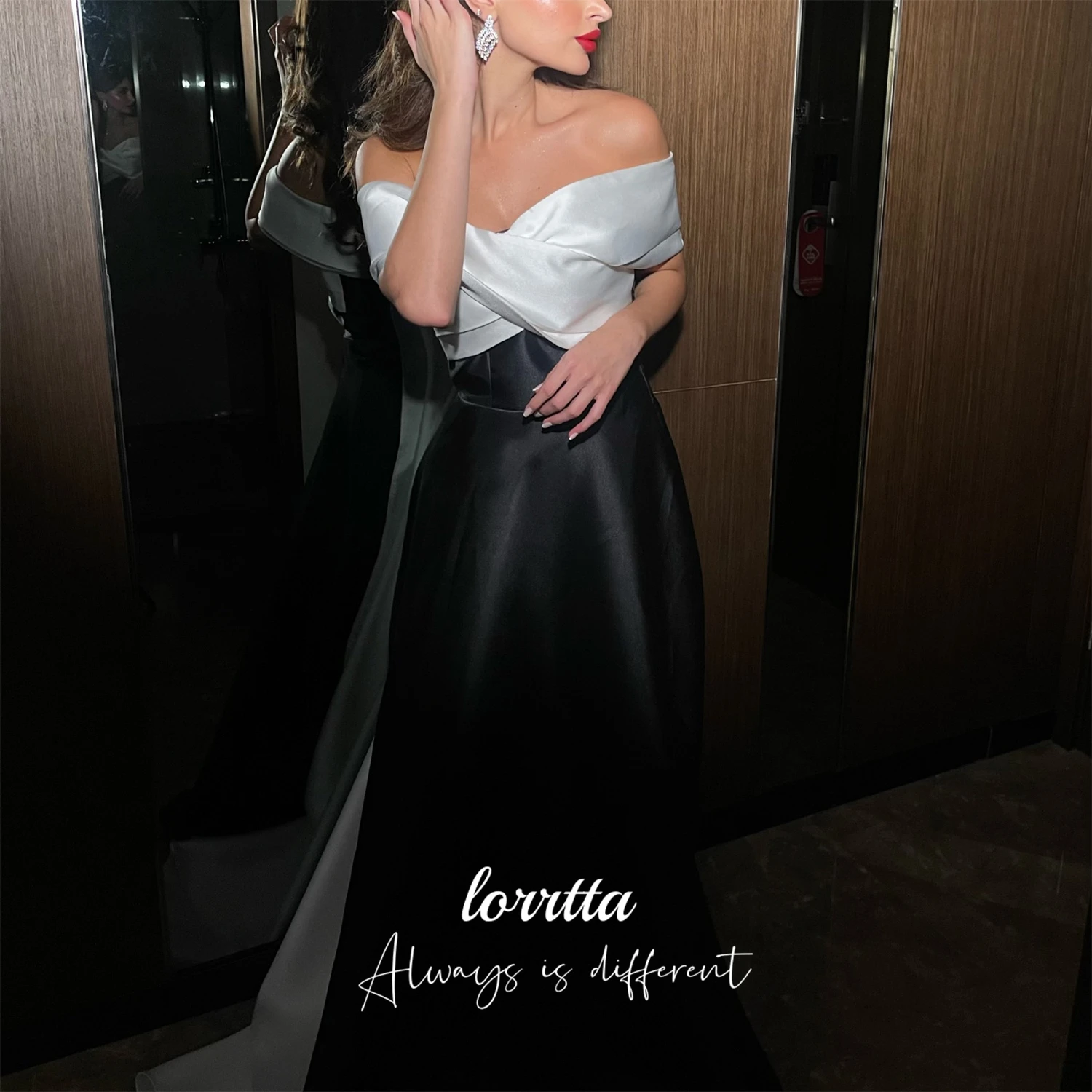 Loretta Maßgeschneidertes Hochzeitskleid, Grace-Zeremonie, Damenkleid, Kleider, mittellanges Abendkleid, Abschlussball, neue Abendkleider