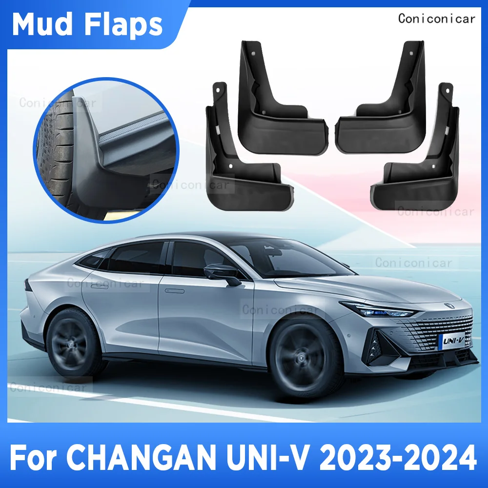 

For CHANGAN UNI-V UNIV 2023 2024 4Pcs Mud Flaps Splash Guard Mudguards MudFlaps Front Rear Fender Auto Styling Car Accessories