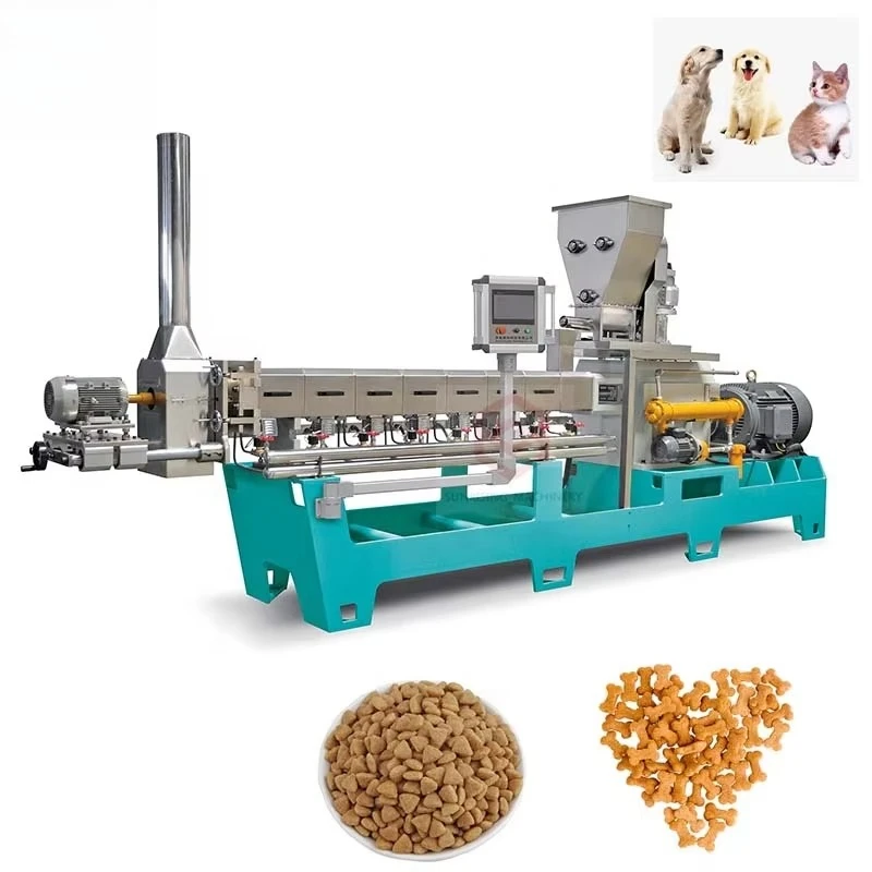 Full Automatic Dry Pet Food Manufacturing Line Customizable 500-5000kg h Capacity Kibble Dog Food Processing Machine