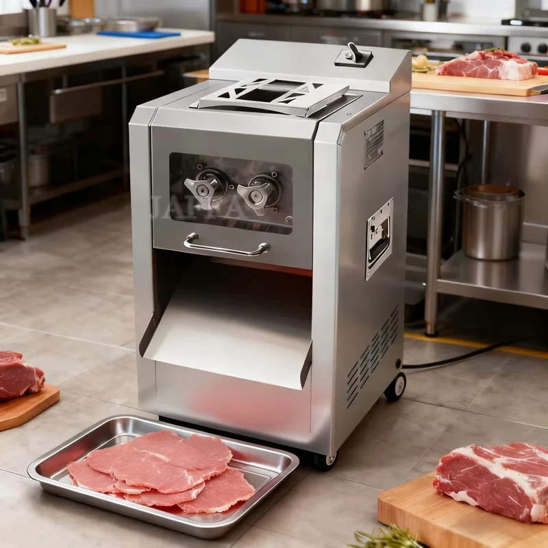 

Настольная автоматическая электрическая машина для нарезки замороженного мяса, ветчины, сыра