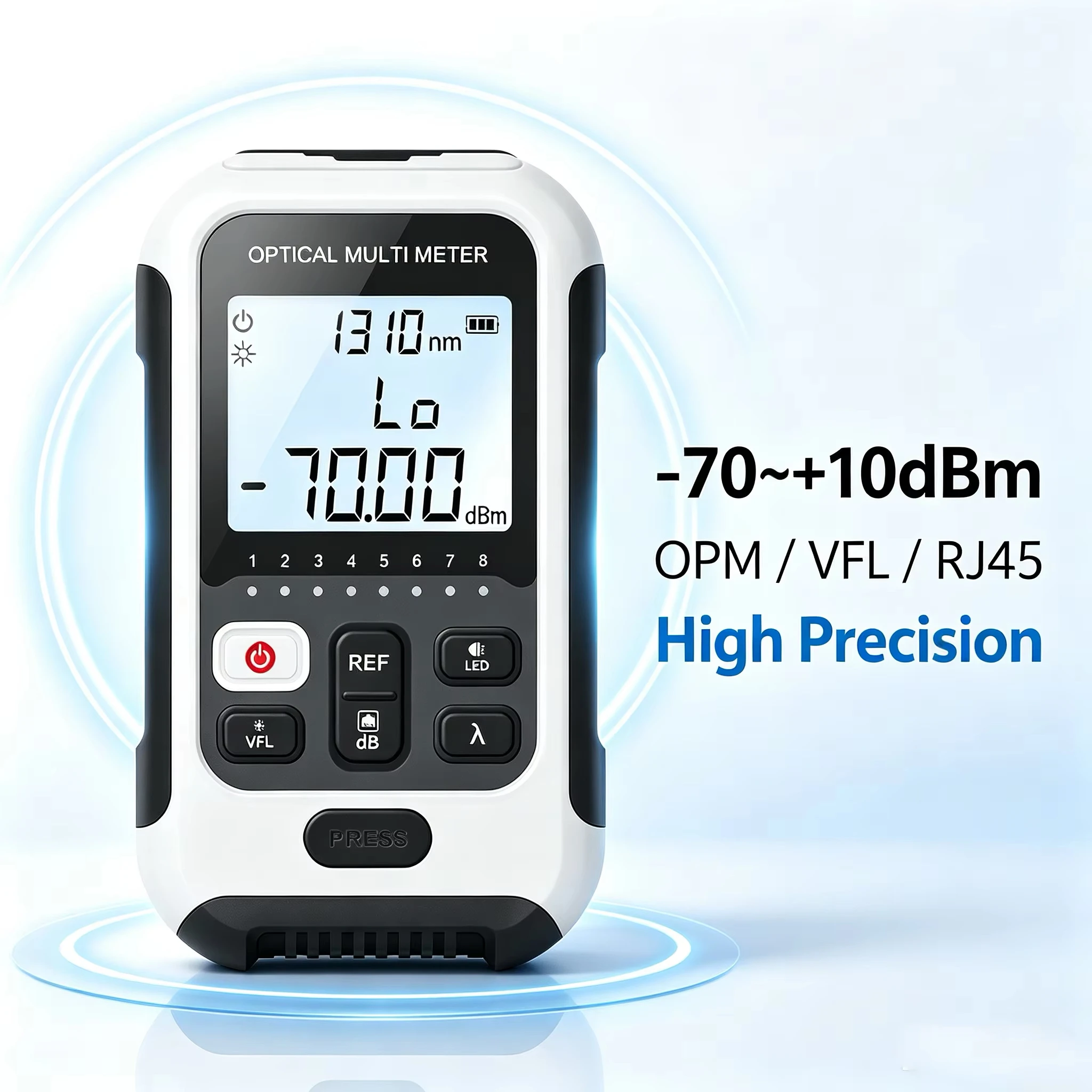 3 in 1 Optical Power Meter High Precision Optical Fiber Tester, Network Cable Test, LED Lighting
