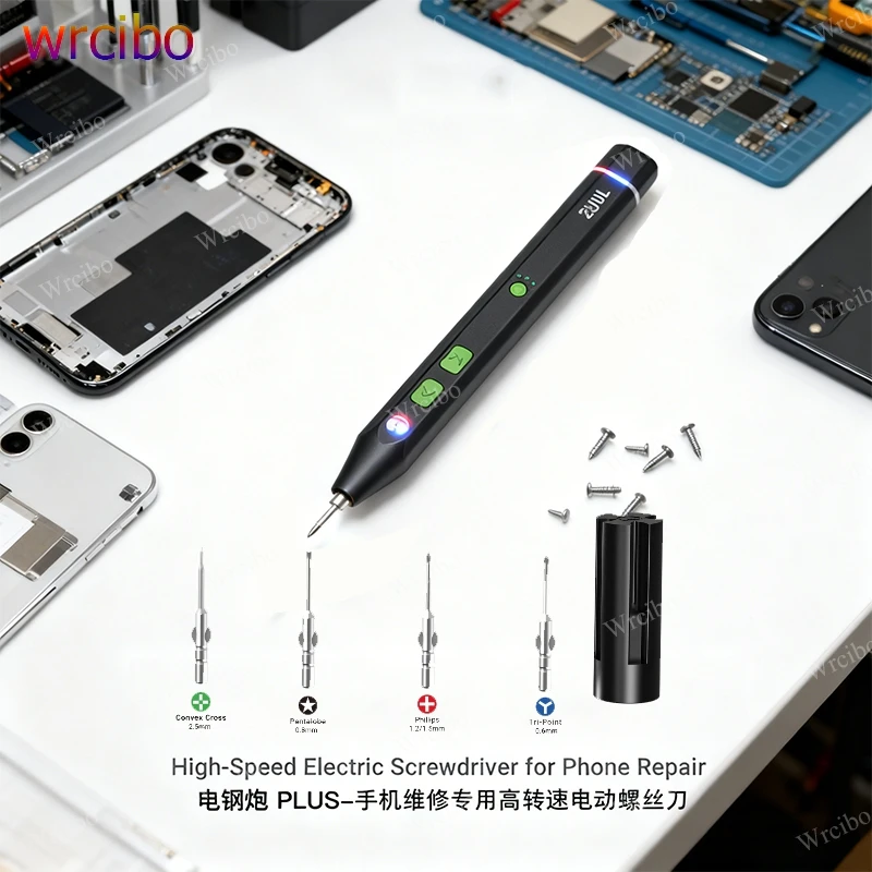 

2UUL SD15 TWIST PLUS 400RPM High-Speed Electric Screwdriver, Auto Sensing with Torque Protection for Phone Repair Disassembly