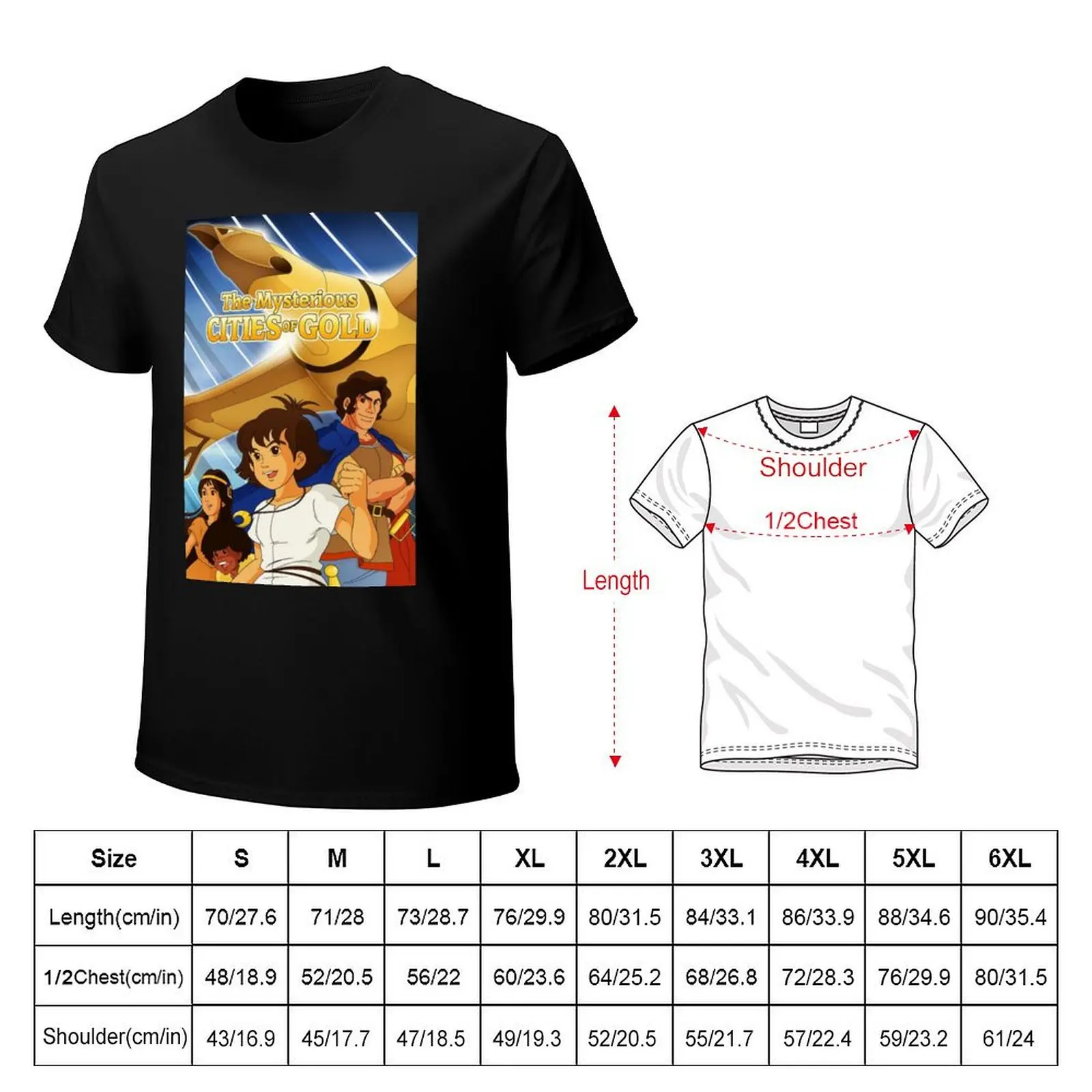 The Mysterious Cities Of Gold - Retro Kids TV Cartoon Show T-Shirt Louboutins shirts graphic plus size men clothing