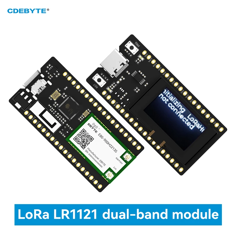 One-Channel Hub Open Source Development Board ESP32-S3 LR1121 Dual-Band 2.4G 400M/900M LoRaWAN CDEBYTE EoRa-HUB Series OLED
