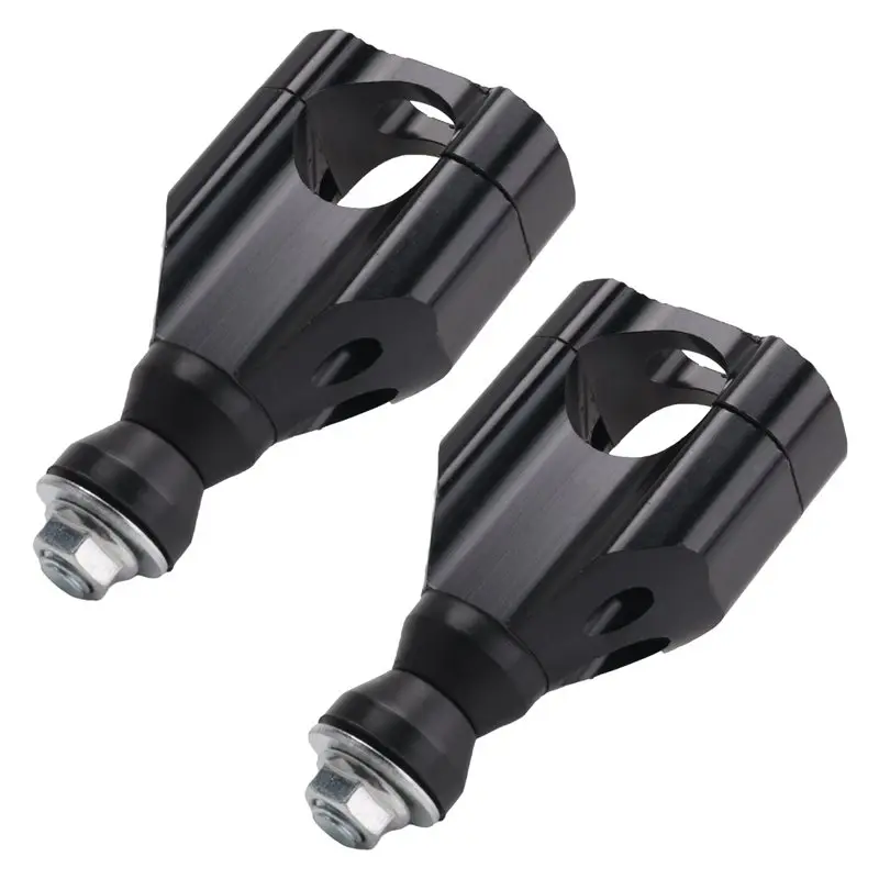 

WF-Handlebar Clamps Clamp Risers 2PCS 11/8 Inch 28Mm CNC Motorcycle Aluminium Handlebar Mount Riser Black Mounts