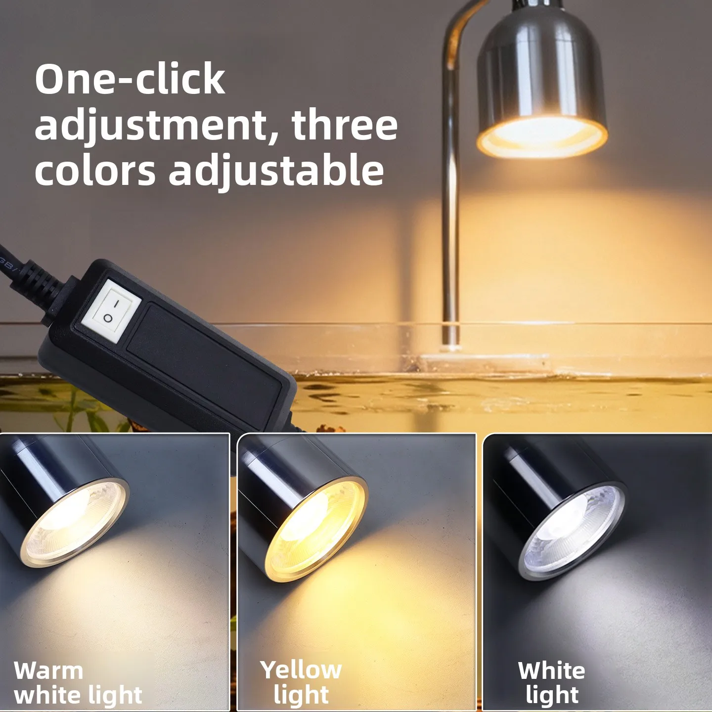 Xinma LED fish clip light South American landscaping spotlight waterproof aquatic light COB variable light aluminum alloy