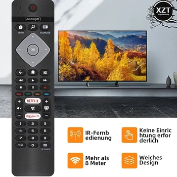 การเปลี่ยนรีโมทคอนโทรลสําหรับ Philips Ambilight 4K Smart LED TV BRC ทั้งหมด 0884402 /01 75PUS6754/12 65PUS6754/12 65PUS6704 55PUS6754