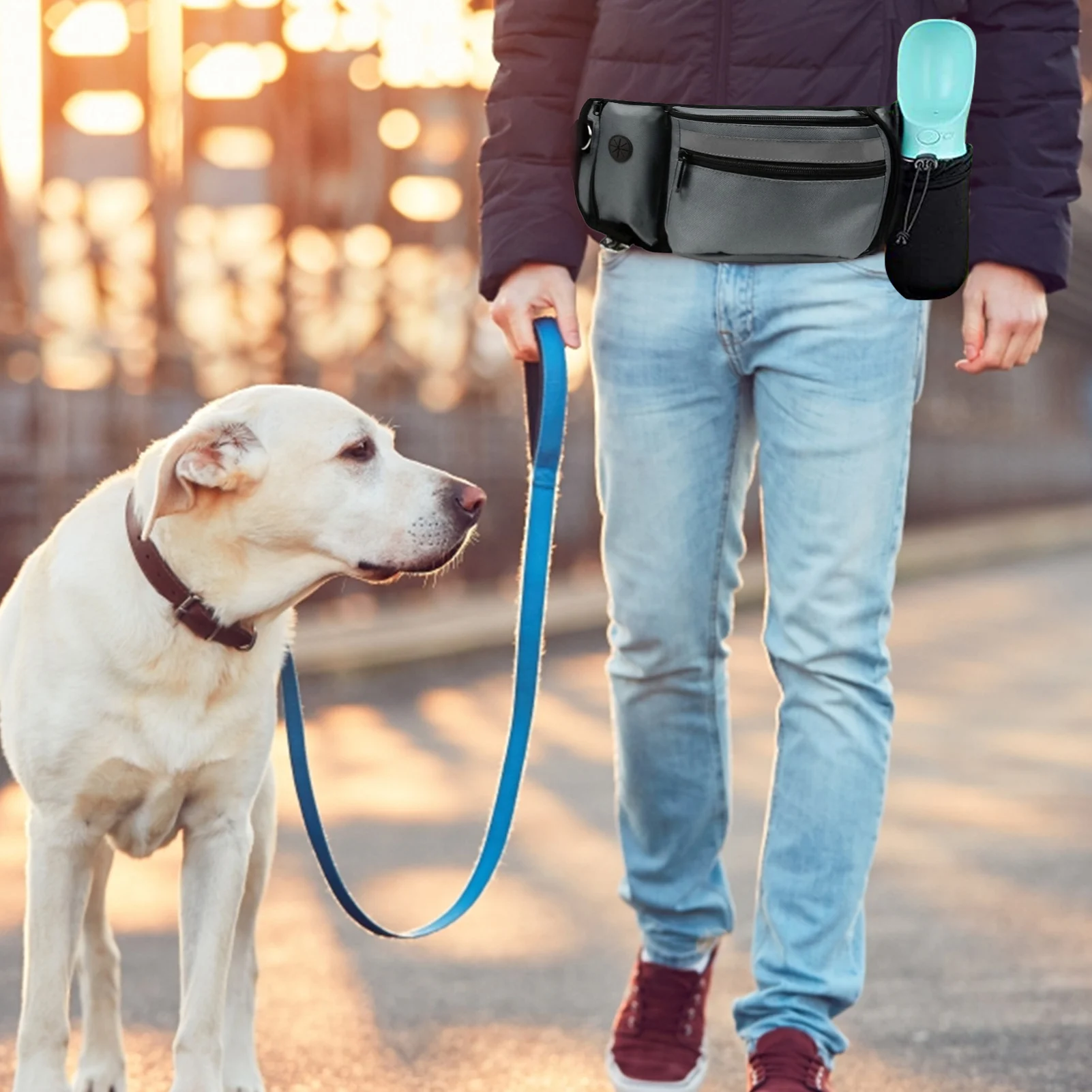 

Portable Dog Training Waist Bag Large Capacity Dog Treat Bag Outdoor Fitness Dog Walking Bag Multi-Functional Dog Training Bag