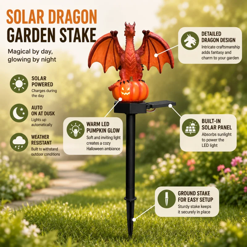 Solarna lampa ogrodowa w kszta – Outdoor Lighting Halloween recenzja i cena
