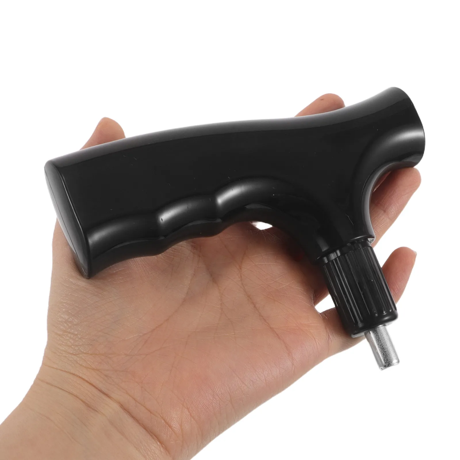 2Pcs Walking Cane Handle Grip Ergonomic Plastic T Handle Replacement Accessories for Hiking Stick Trekking Pole 19.6mm Diameter