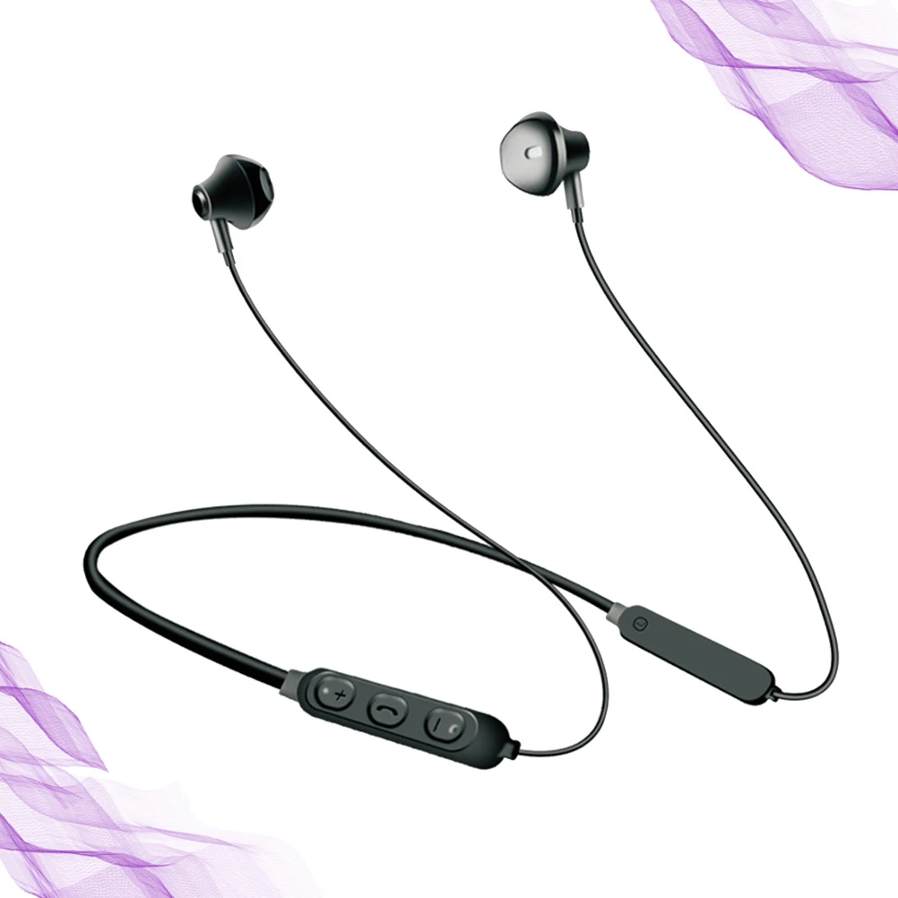 

1pc Wireless Neck-mounted Headphones Hanging Earphones High Voice Clarity Loud Bass 90mAh 4-5 Hours Playtime 10M Range