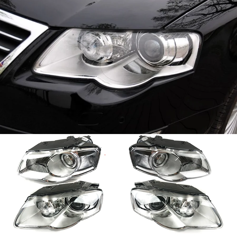 

Wooeight 1Pc Front Head Light Headlamp Turn Signal Day Running Light Lamp Halogen/Xenon Fit For Volkswagen Magotan B6 2006-2011