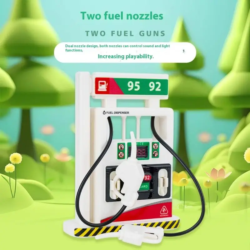 

Звуковая и световая машина для заправки, игровая игрушка для раннего детского обучения, украшения сцены, 1 шт.