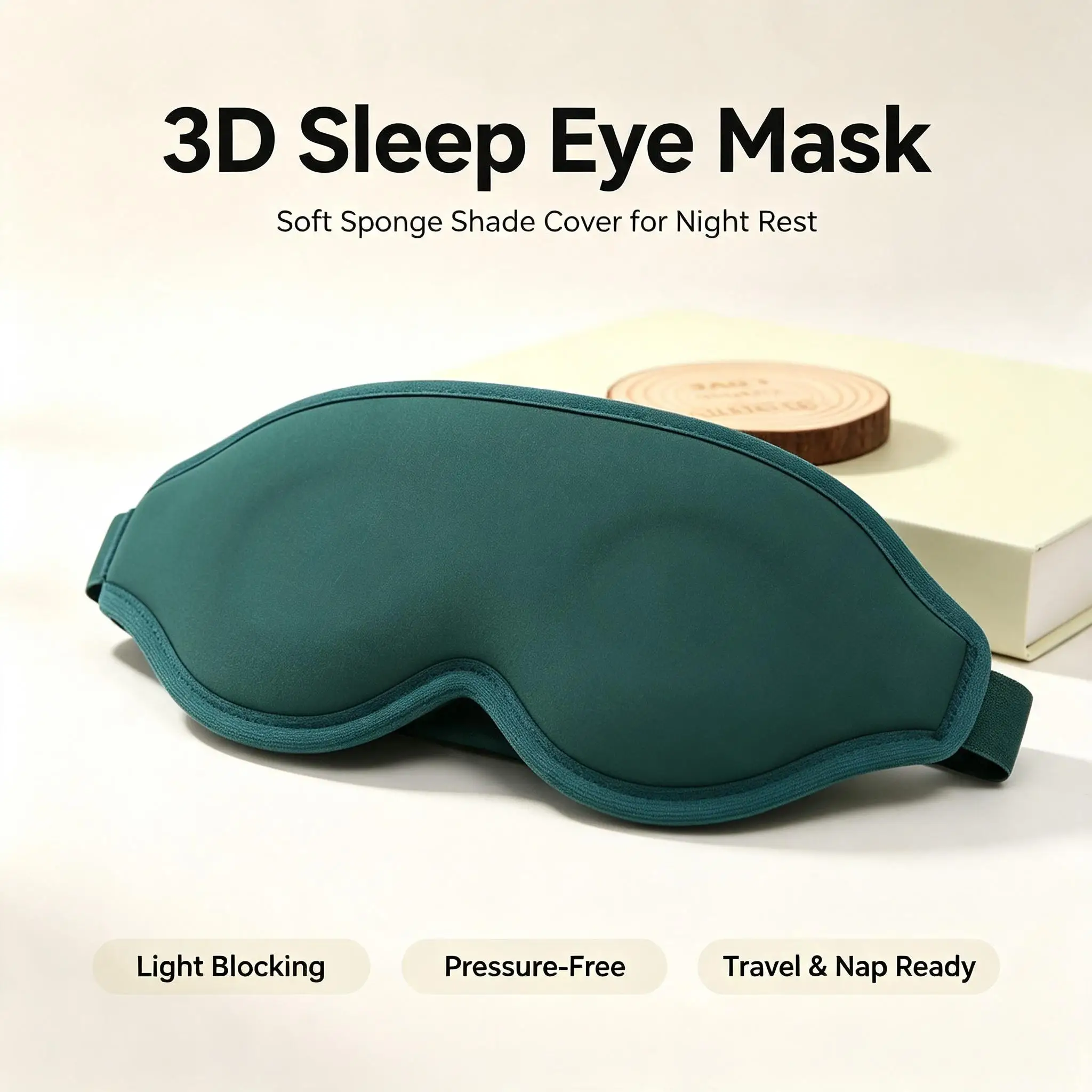 3D Stereoscopic Eye Mask,Nap Power Outage Sleep Eye Mask Soft Comfortable Eye Mask Travel Essential,Ergonomically Designed