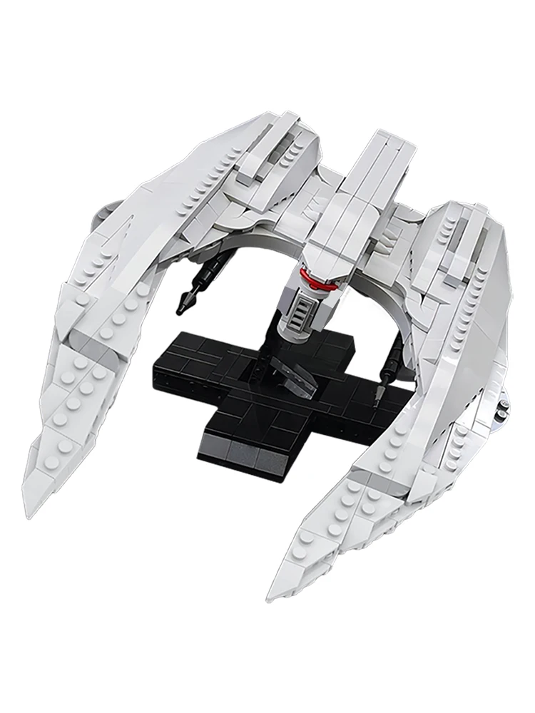

Cylon Raider MK II MOC Building Blocks, BSG Inspired Fighter with Red Eye, Space War Model Kit for Sci-Fi Collectors