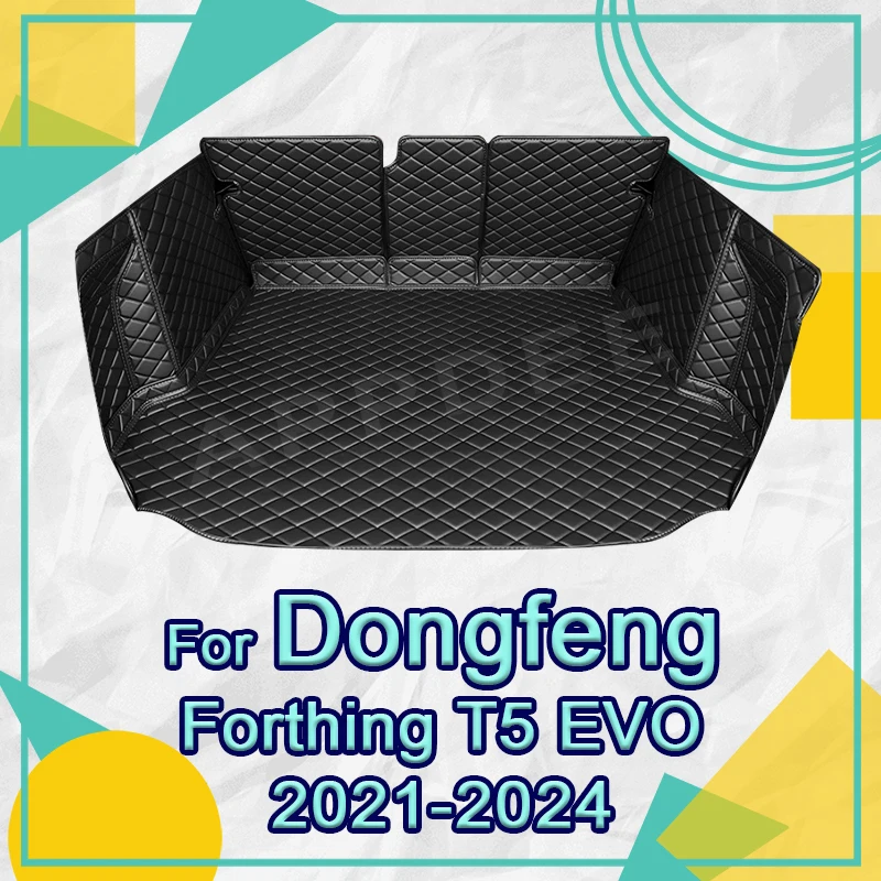 Auto Full Coverage Trunk Mat For Dongfeng Forthing T5 EVO 2021 22 23 2024 Car Boot Cover Pad Cargo Liner Interior Accessories