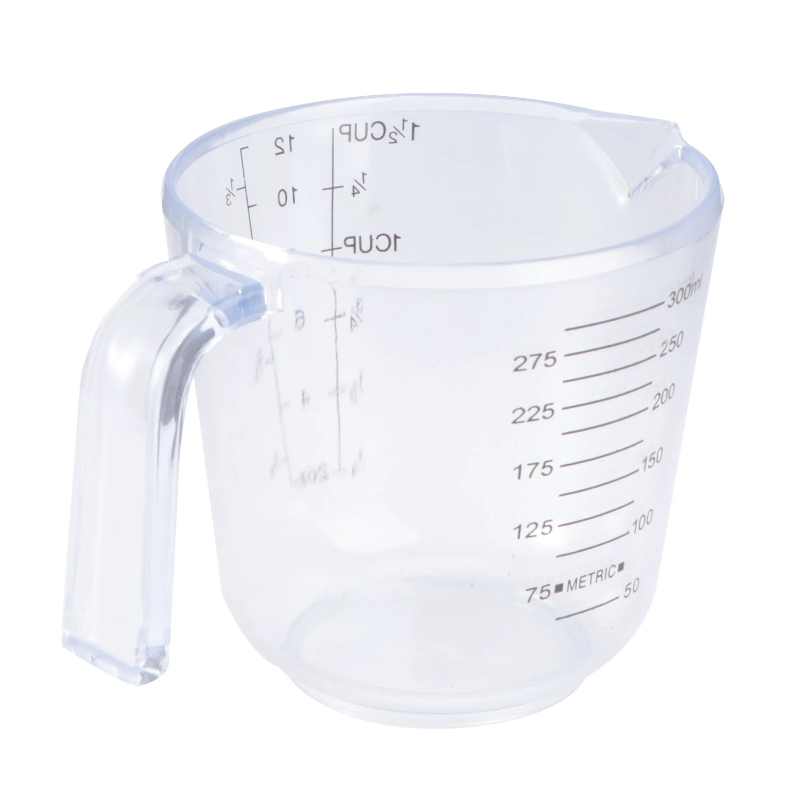 

Plastic Large Measuring Cup Water Drinks Household Kitchen Liquid Container with Handle (Transparent)