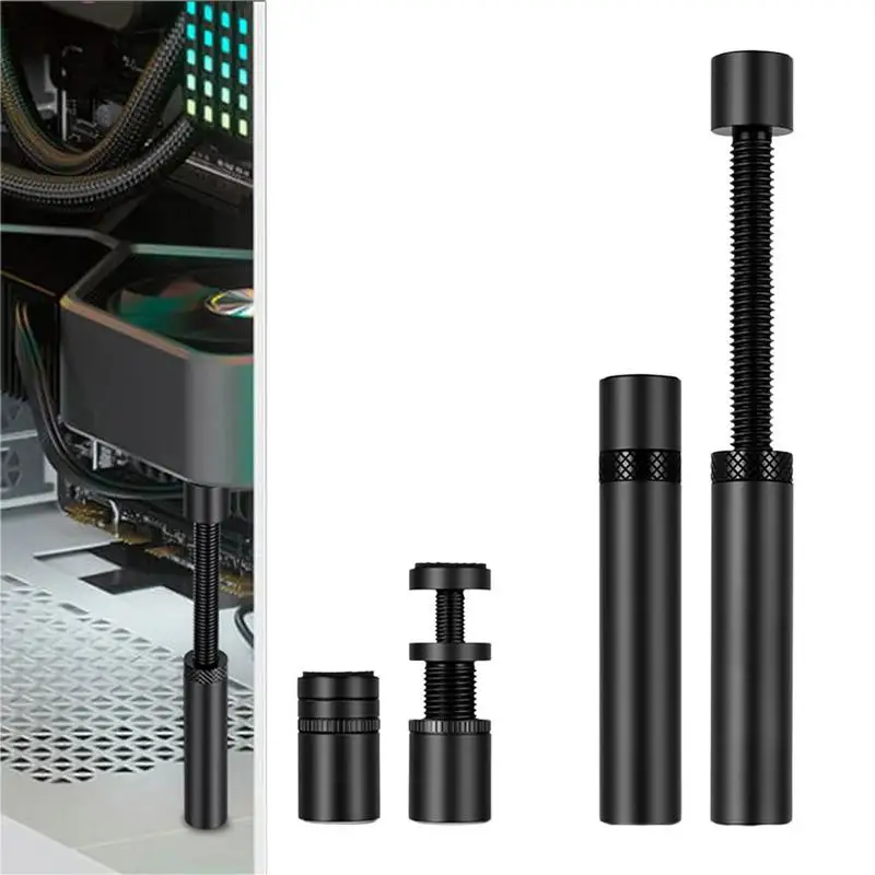 Graphics Card GPU Holder Support Adjustable Telescopic Rotary Aluminum Video Card Bracket Stand Desktop PC Case Mount Bracket