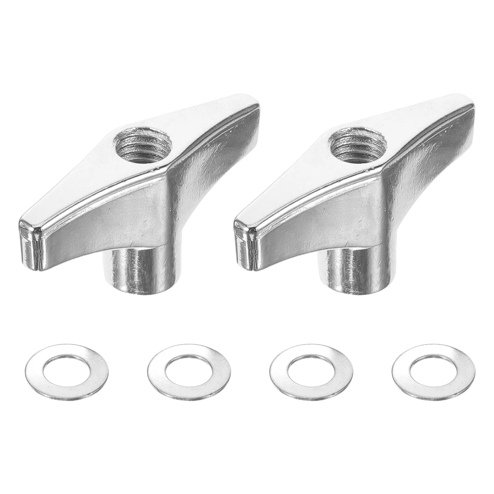 1Set Heavy Duty Metal Butterfly Wing Nut Fastener Set for Cymbals Drums Quick Disassembly Replacement Drum Rack Hardware