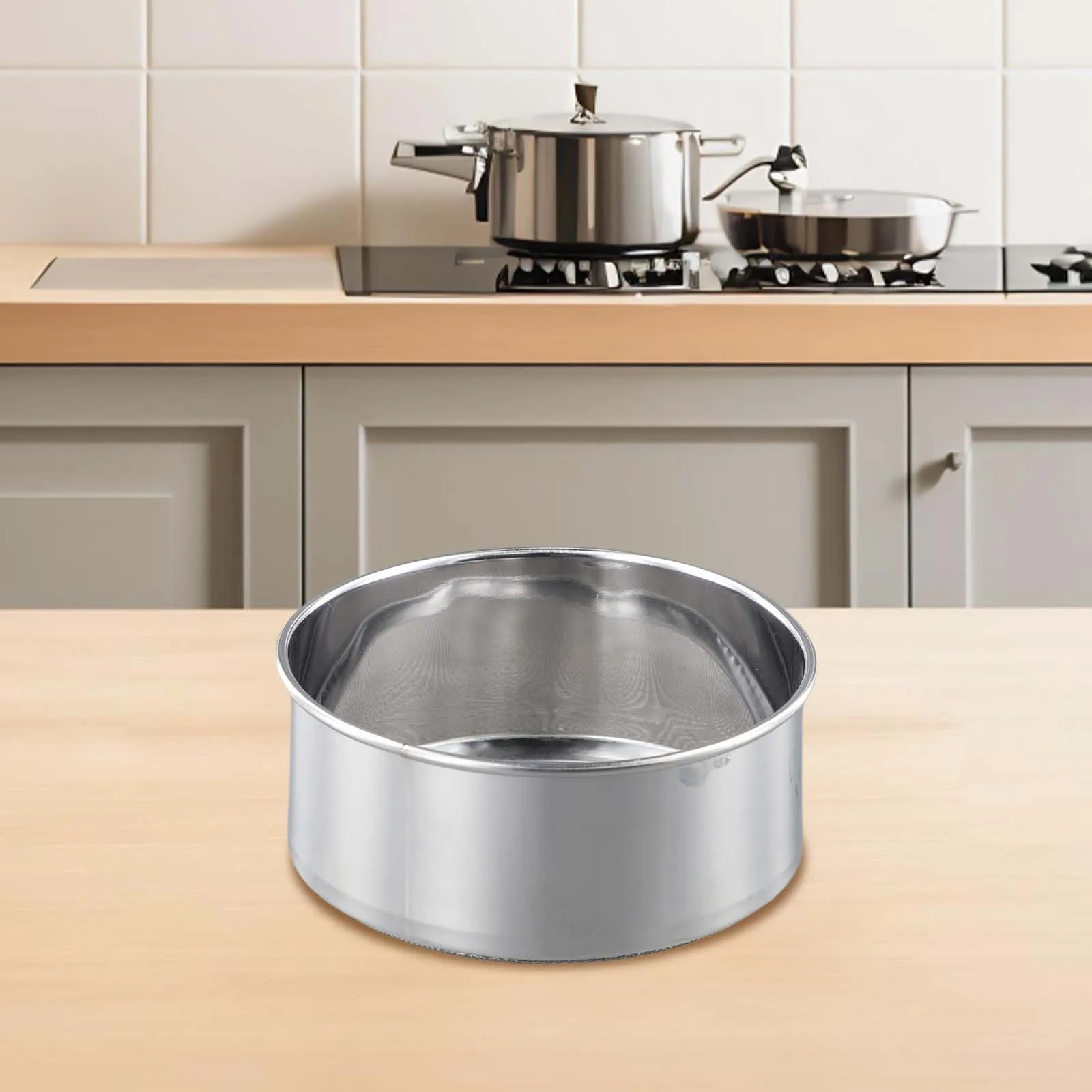 Flour Sieve Flour Sifter Cleaning Colanders Cooking Dining Gadgets Household Instrument Kitchen Mesh Storage Strainers Baking