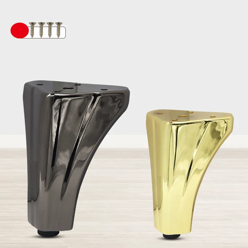 4Pcs Metal Sofa Feet Light Luxury Height 12cm Cabinet Feet TV Cabinet Bathroom Cabinet Support Feet Coffee Table Feet