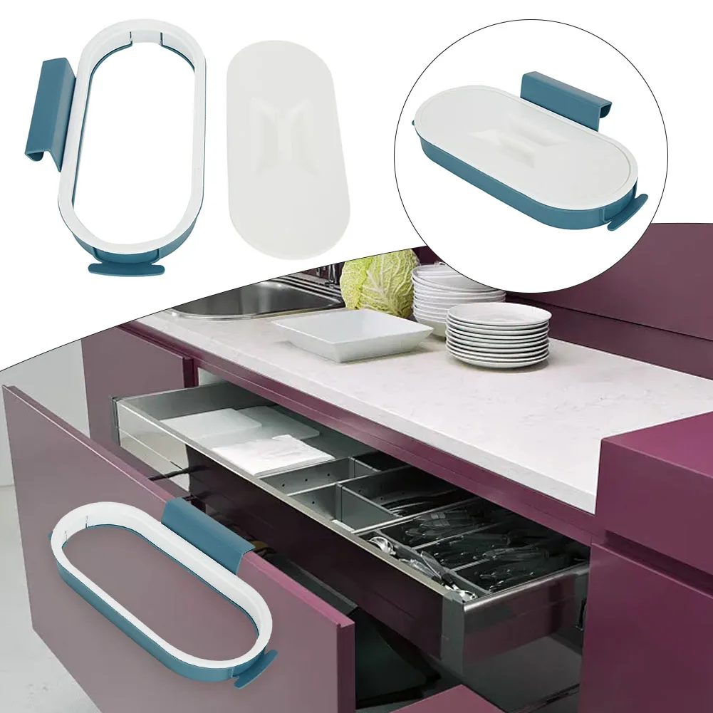 Druable High Quality Material Practical Garbage Bag Holder Hanging Rack Rubbish Stand Trash Basket Cupboard Door
