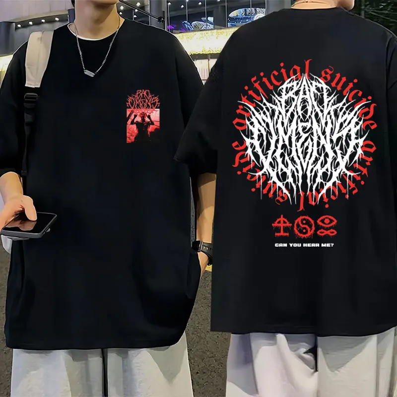 Limited Bad Omens Band Tour 2023 American Music T Shirts Men's Women's Vintage Hip Hop Oversized Short Sleeve T-shirt Streetwear