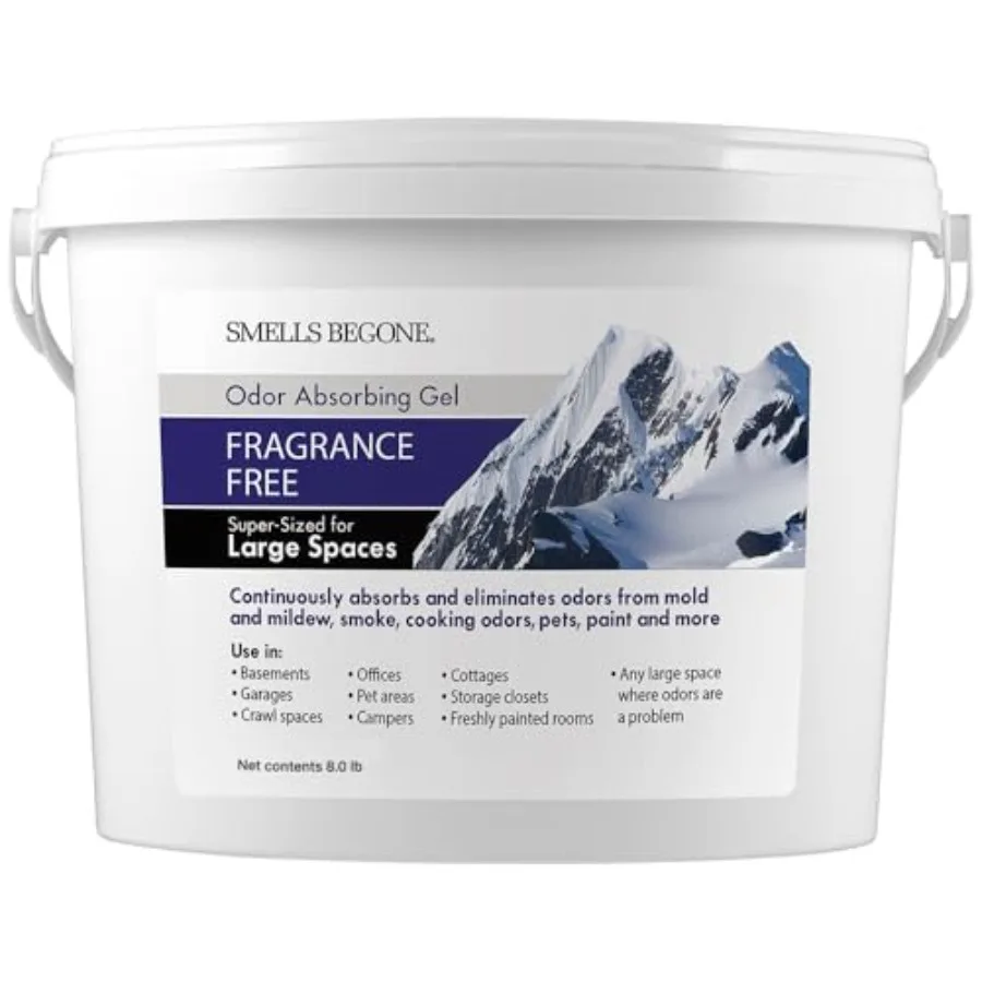 

SMELLS BEGONE 1-галлонный гелевый поглотитель запахов большой емкости, длительного действия, для больших помещений, подвалов, гаражей, мастерских