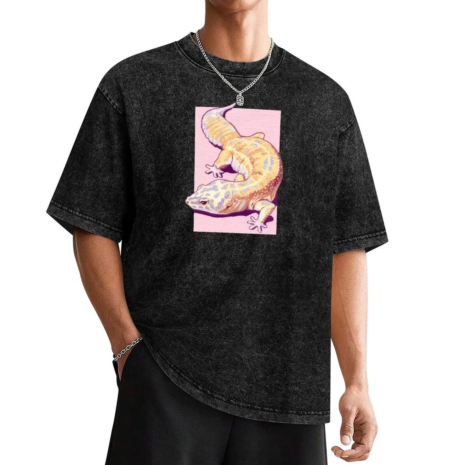 

Leopard Gecko Citra T-Shirt essential t shirt Man t-shirt blanks men workout shirt