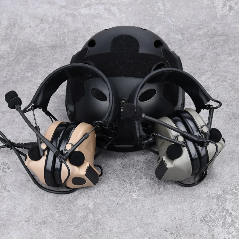 Auriculares tácticos C2 comunicación civil con adaptador intercom - imagen 2