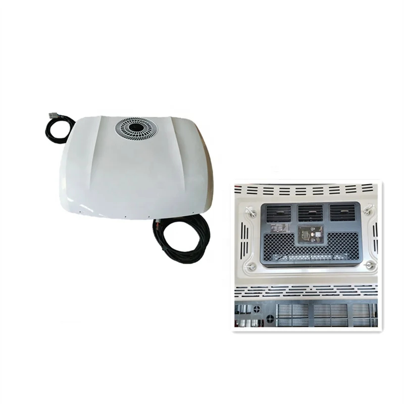 مكيف هواء عالي الجودة 12 فولت 24 فولت يعمل بالبطارية يعمل بالطاقة الشمسية للشاحنة
