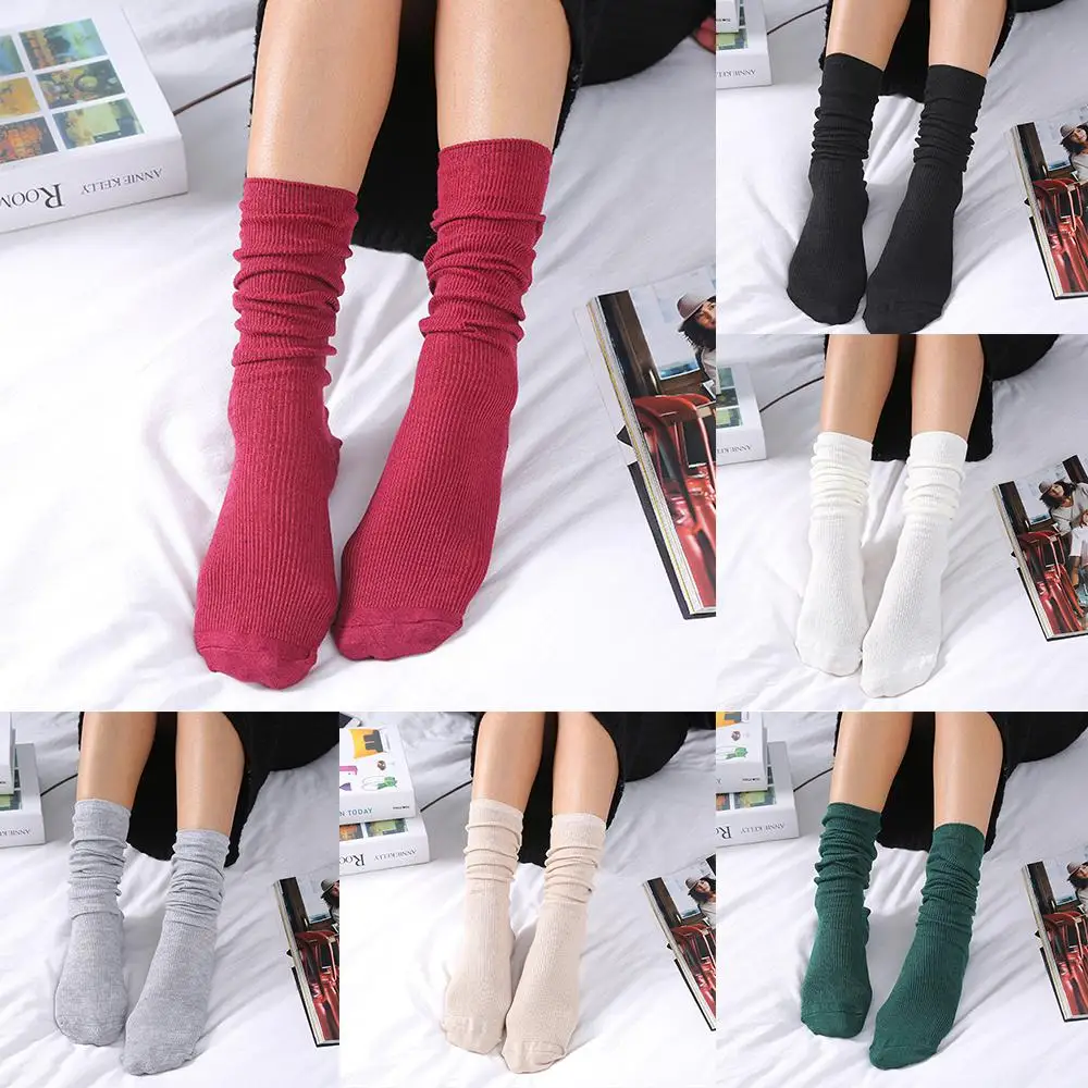 1/2/3PAIRS Japanese Style Ultimate Comfort Durable Cushioned Cotton Socks -calf Trending Cotton Premium Quality Soft