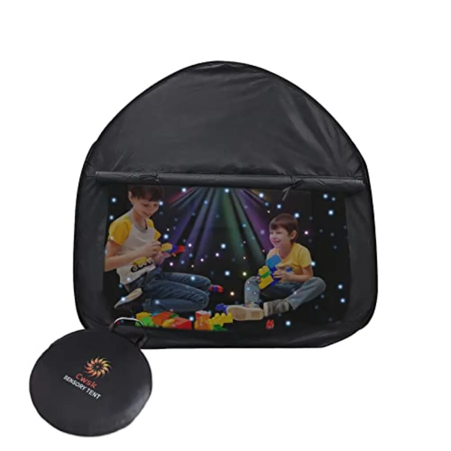 

Portable Collapsible Pop-Up Sensory Tent for 35.4 x 35.4 x 35.4 in - Blackout Quiet Corner with CPC Certification Ideal for Aut