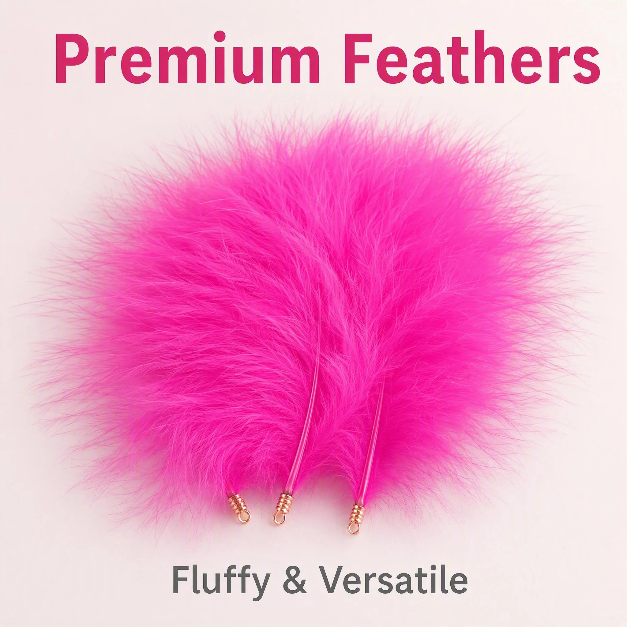 Rose Red Turkey Marabou Feathers with Clips 10-12cm Soft Full Plume Feathers for Dream Catcher Cat Toys Jewelry DIY Decorations