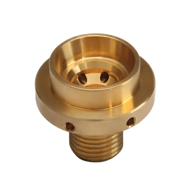 مخصص مخرطة CNC تحول بالقطع الألومنيوم ذكر أنثى موضوع محول المكسرات لكل رسوماتك