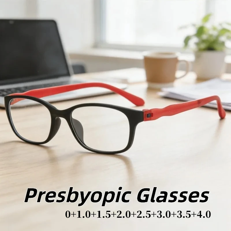 Unisex Fashion Classic HD Reading Glasses Daily Office Anti Blue Light Presbyopia Eyewear Diopter 0 To+4.0 Men Women Spectacles