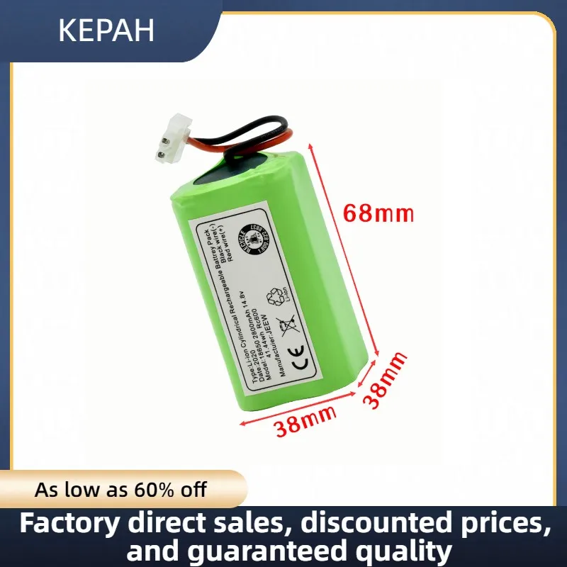 14.8V 2800mAh 4800mAh 6800mAh 9800mAh lithium battery for iLife A4 A4S V7 A6 v7s plus robot vacuum cleaner, full capacity, new