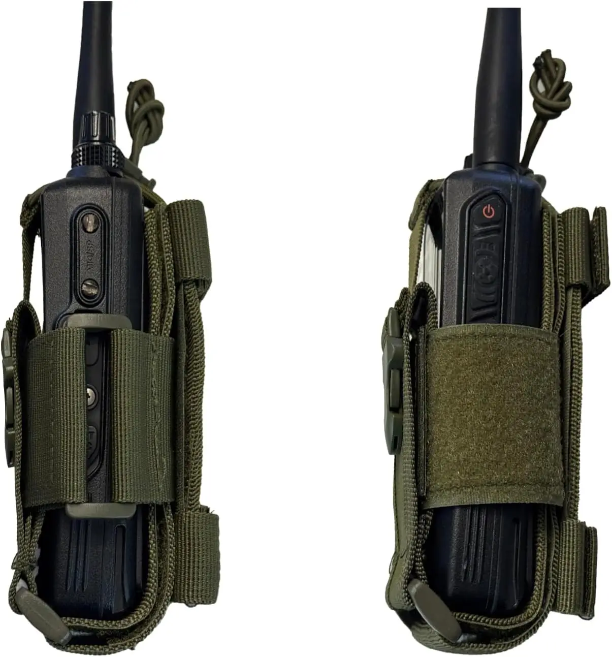 Radio Holster,Molle Radio Pouch Military Heavy Duty Radios Holster Bag for Two Ways Walkie Talkie Compatible with Motorola Baofe