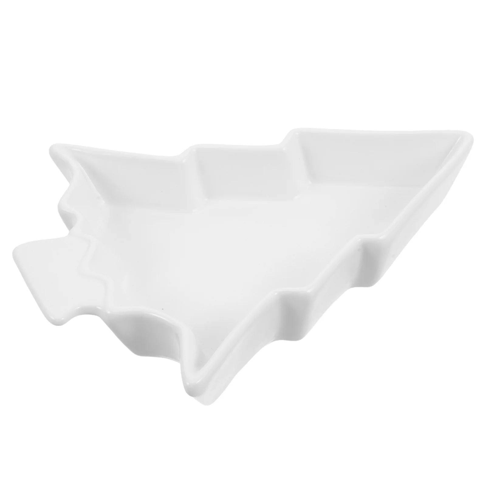 

Nordic Style Christmas Tree Ceramic Platter Luxury Holiday Party Snack Appetizer Dessert Tray Christmas Tree Platter