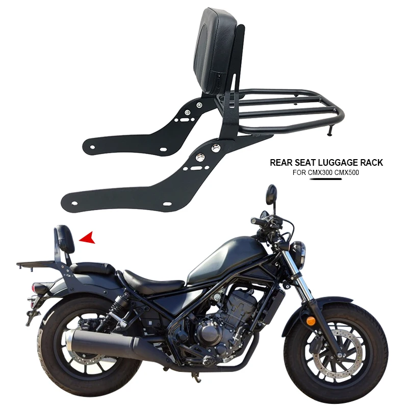 CMX300 CMX500 Motorcycle Rear Seat Luggage Rack Fender Cargo Shelf Rear Passenger Bar Backrest For Honda CMX 300 500 2017-2023