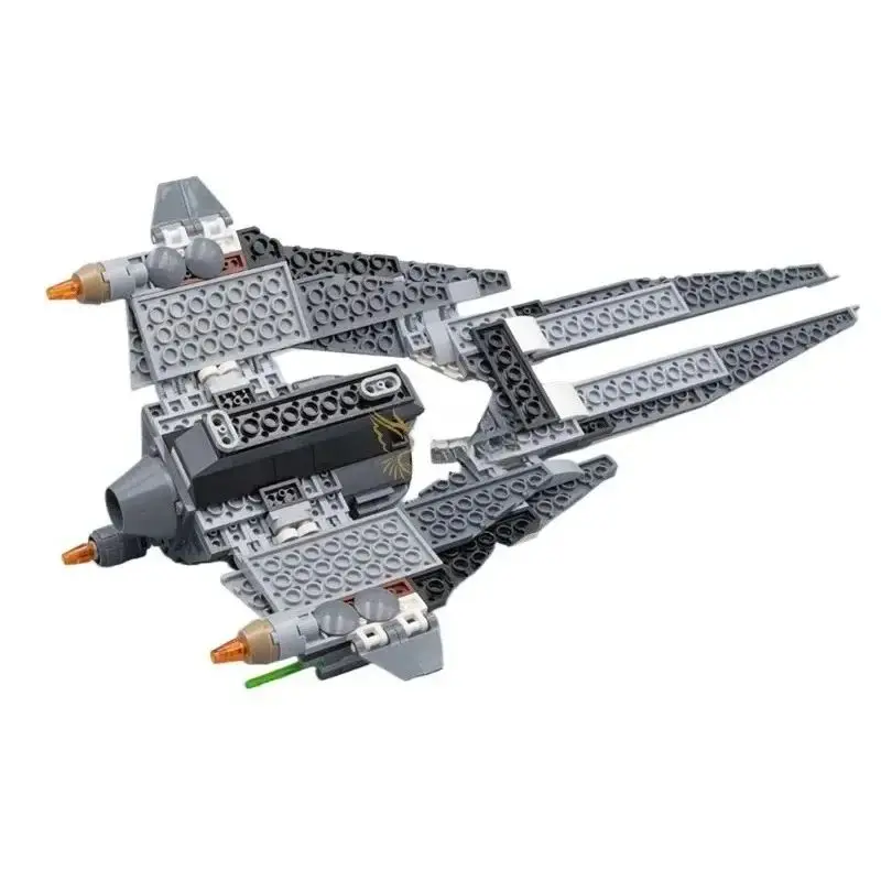 New MOC Flying Fighter Vehicle Model 396Pcs Home Ornament Building Blocks Gift for Boys - view 6
