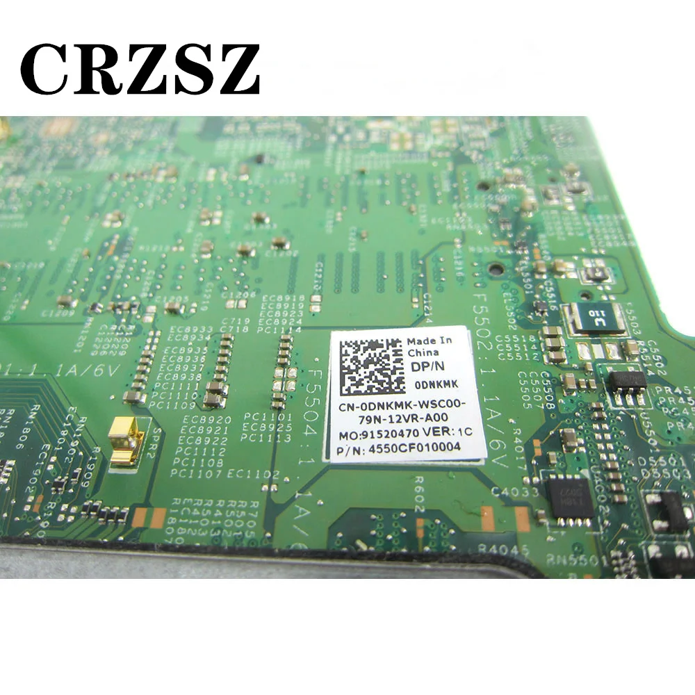 

CSRZSZ для Dell inspiron 5379 5579, материнская плата для ноутбука с процессором i7-8550u CN-0DNKMK 0DNKMK DNKMK, полностью протестирована, ок