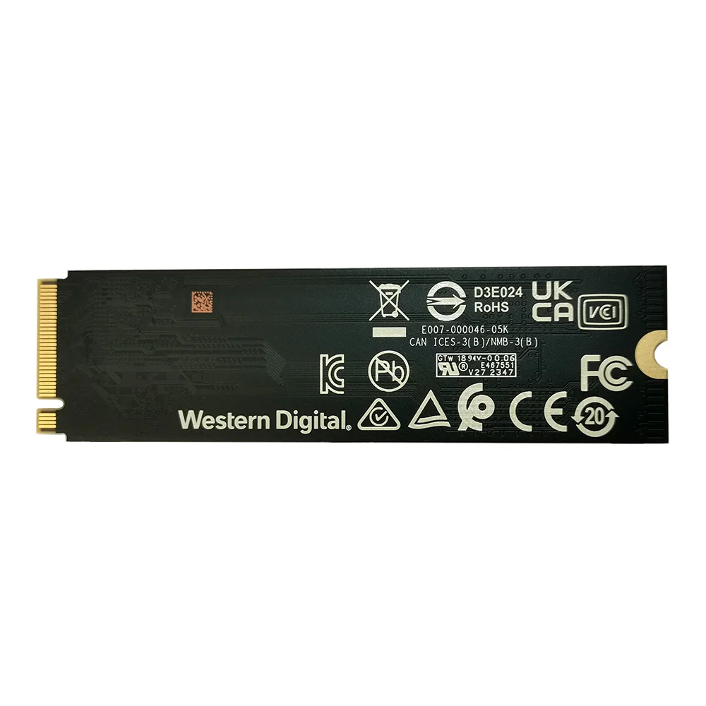 محرك الأقراص الصلبة Western Digital WD SN5000s M.2 NVMe 2280 SSD 2 تيرابايت PCIe4.0 Gen4 لأجهزة Ultrabook، PC