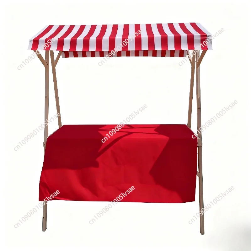 Mobile Foldable Booth Customized Outdoor Shed Stall Display Stand Solid Wood Promotional Float Night Market Market Shelf