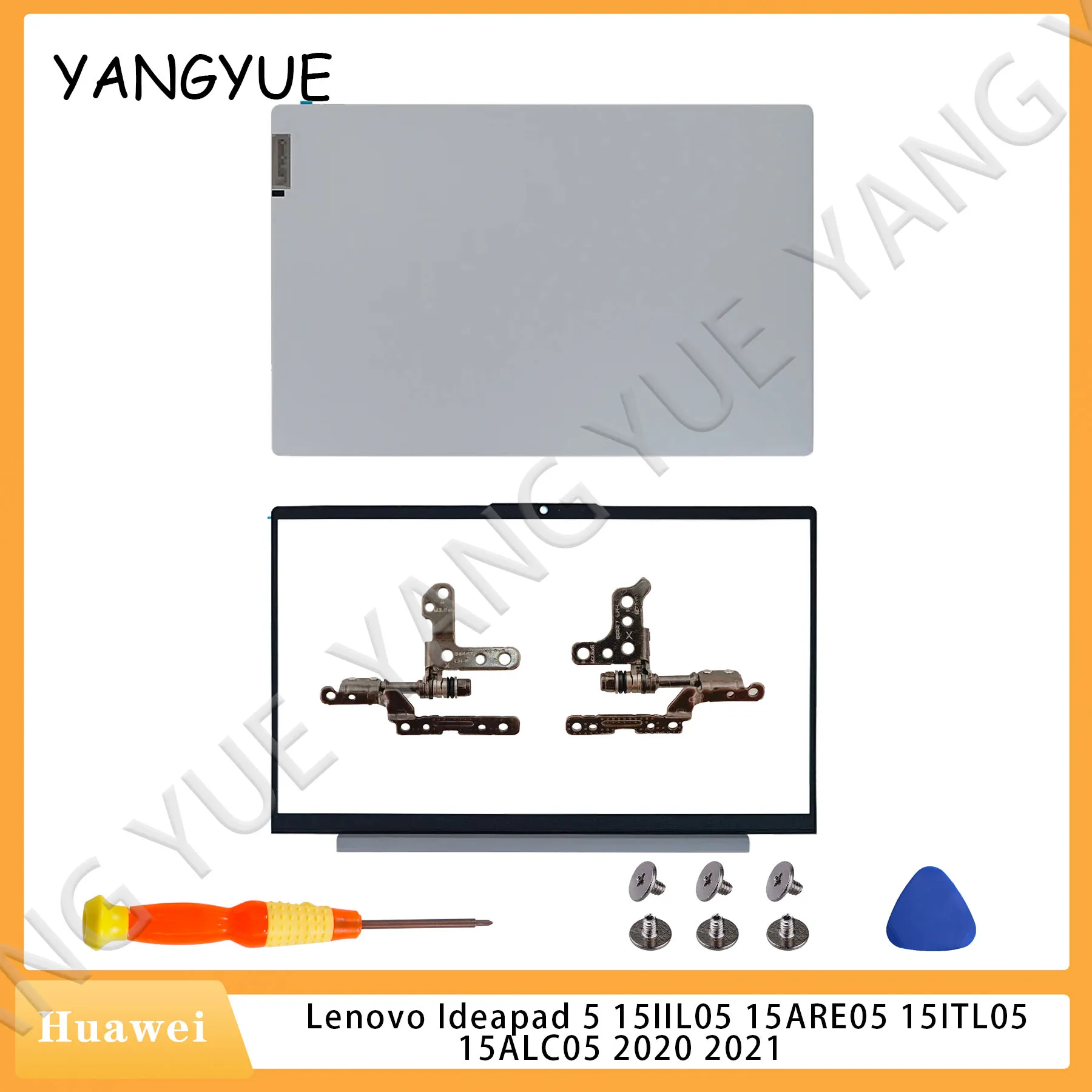 

Новая часть ноутбука для Lenovo Ideapad 5 15IIL05 15ARE05 15ITL05 Ideapad 5-15 2020 2021, задняя крышка ЖК-дисплея, петли, верхняя задняя крышка, задний чехол