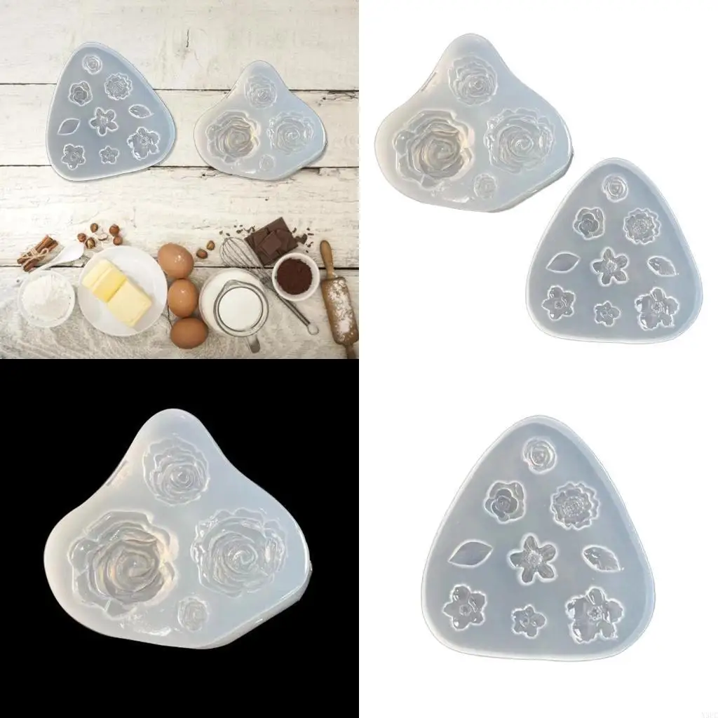

Flower Molds Fondant Mould Silicone Material Perfect Gift for Baking Lover X3UC