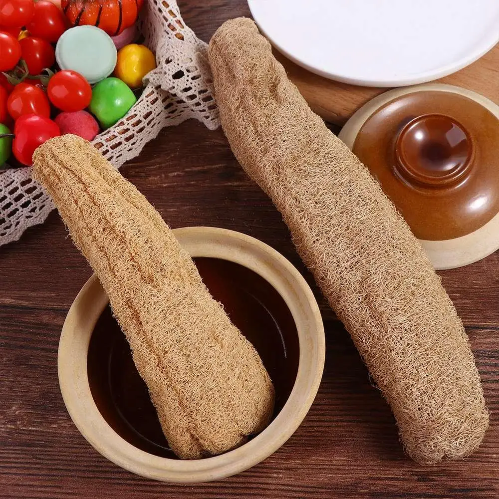 Without additives Healthy Scrubber Brush SPA Body Exfoliating Natural Loofah Cleaning Tool Shower Tool Loofah Sponge