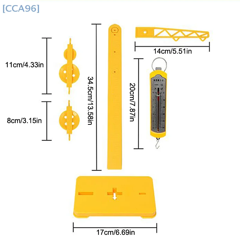 【CCA96】مجموعة تجارب بكرة ورافعات الفصول الدراسية، تجارب ميكانيكا، مجموعة ميكانيكا تعليمية للطلاب #6