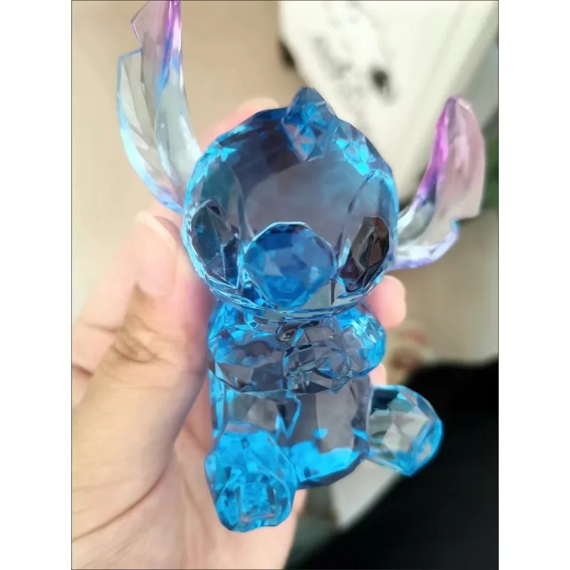 

MINISO Disney Resin Crystal Stitch Decoration for Display Cartoon Cuteness Children Party Decoration Gift Car Decoration Cute